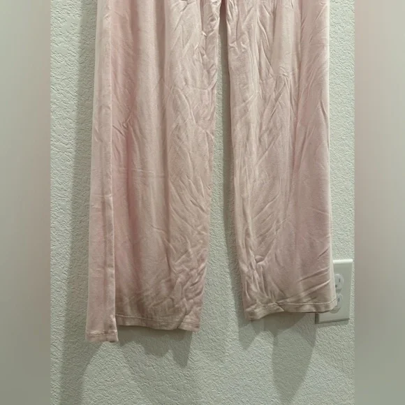 Nuuds boyfriend pajama tee shirt top pants makeup pink lounge set - Picture 13 of 14